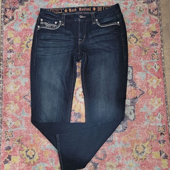 Rock Revival Sherry Easy Skinny Stretch Jean Size 34 x 32 - Picture 11 of 15